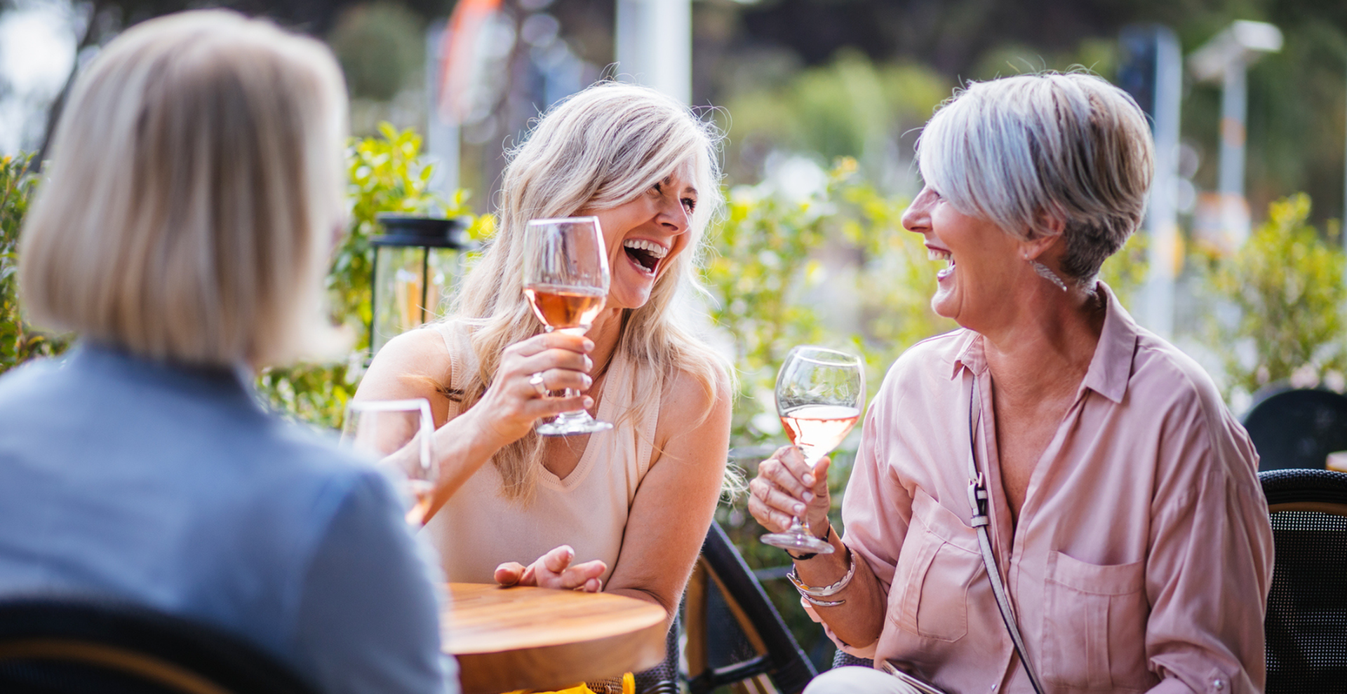 Residents at an Outdoor Social Event