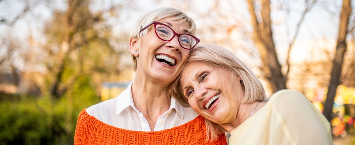 Residents smiling