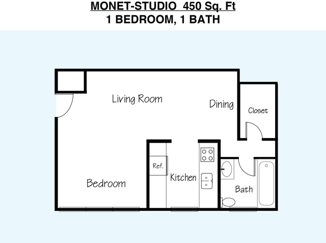 Studio 1 Bathroom