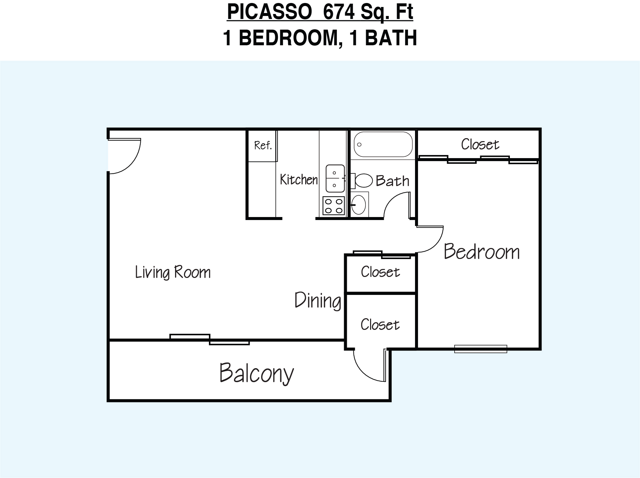 1 Bedroom 1 Bathroom
