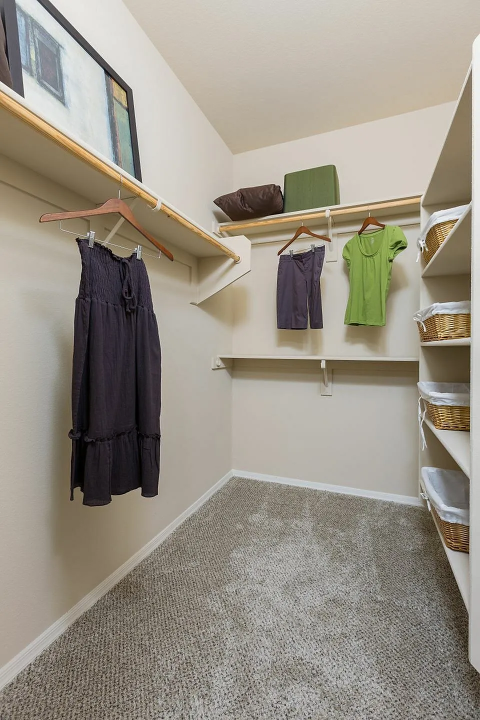 Walk-in closet — representative home at Aria on Cave Creek Apartments.