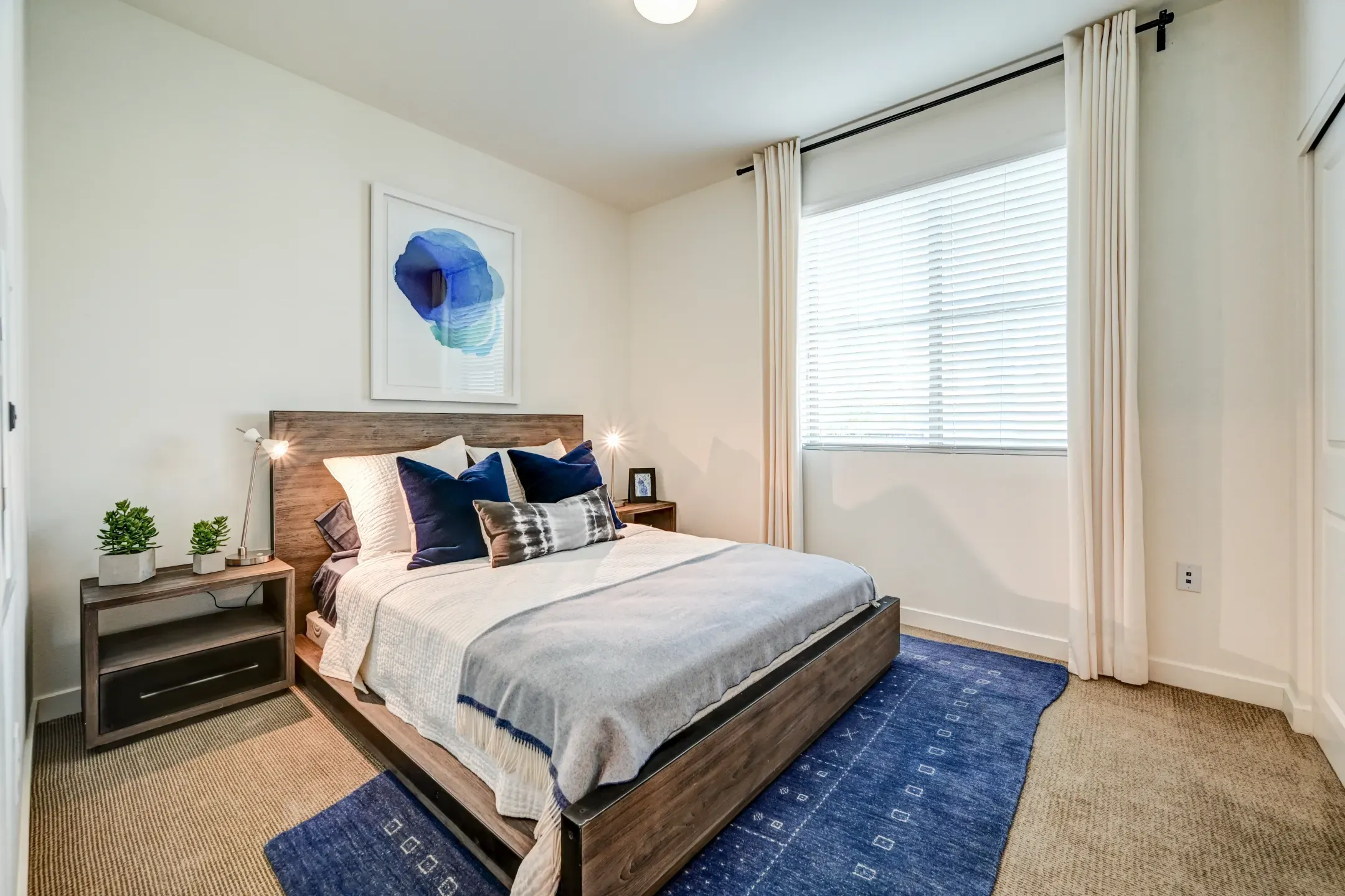 Queen Bed Spacious Closets