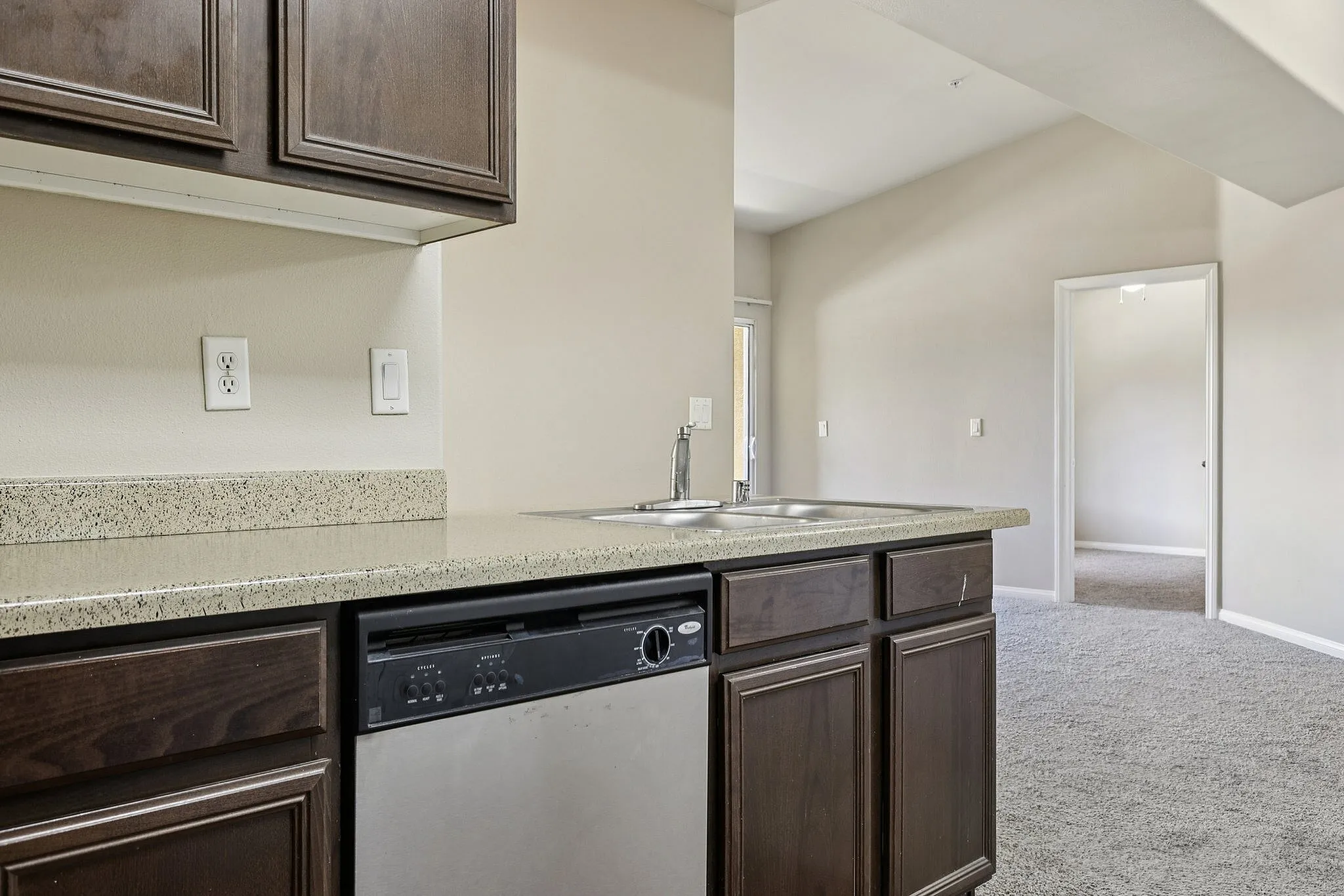 F3x2 Kitchen View to Living Room