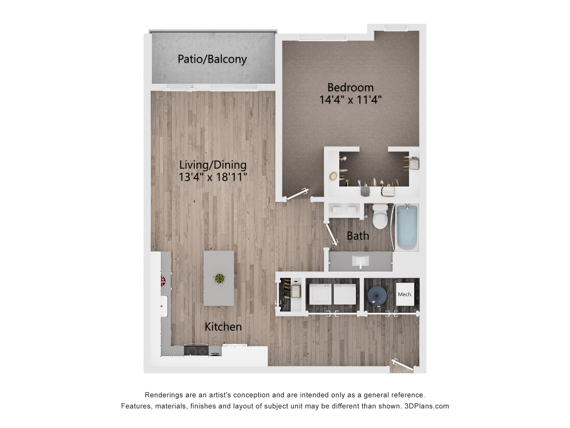 Includes Balcony or Patio