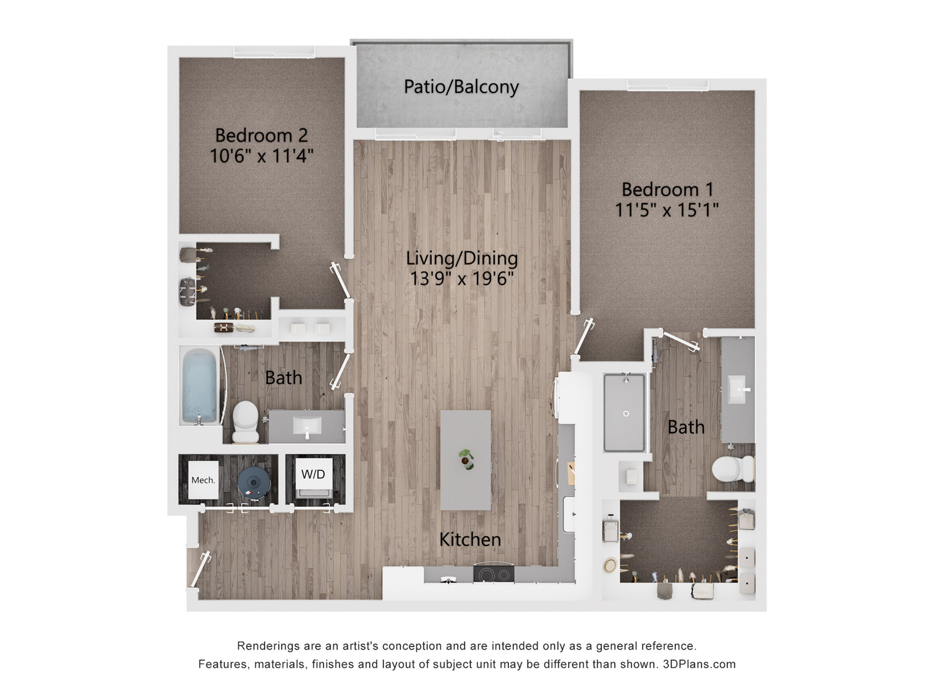 Includes Balcony or Patio
