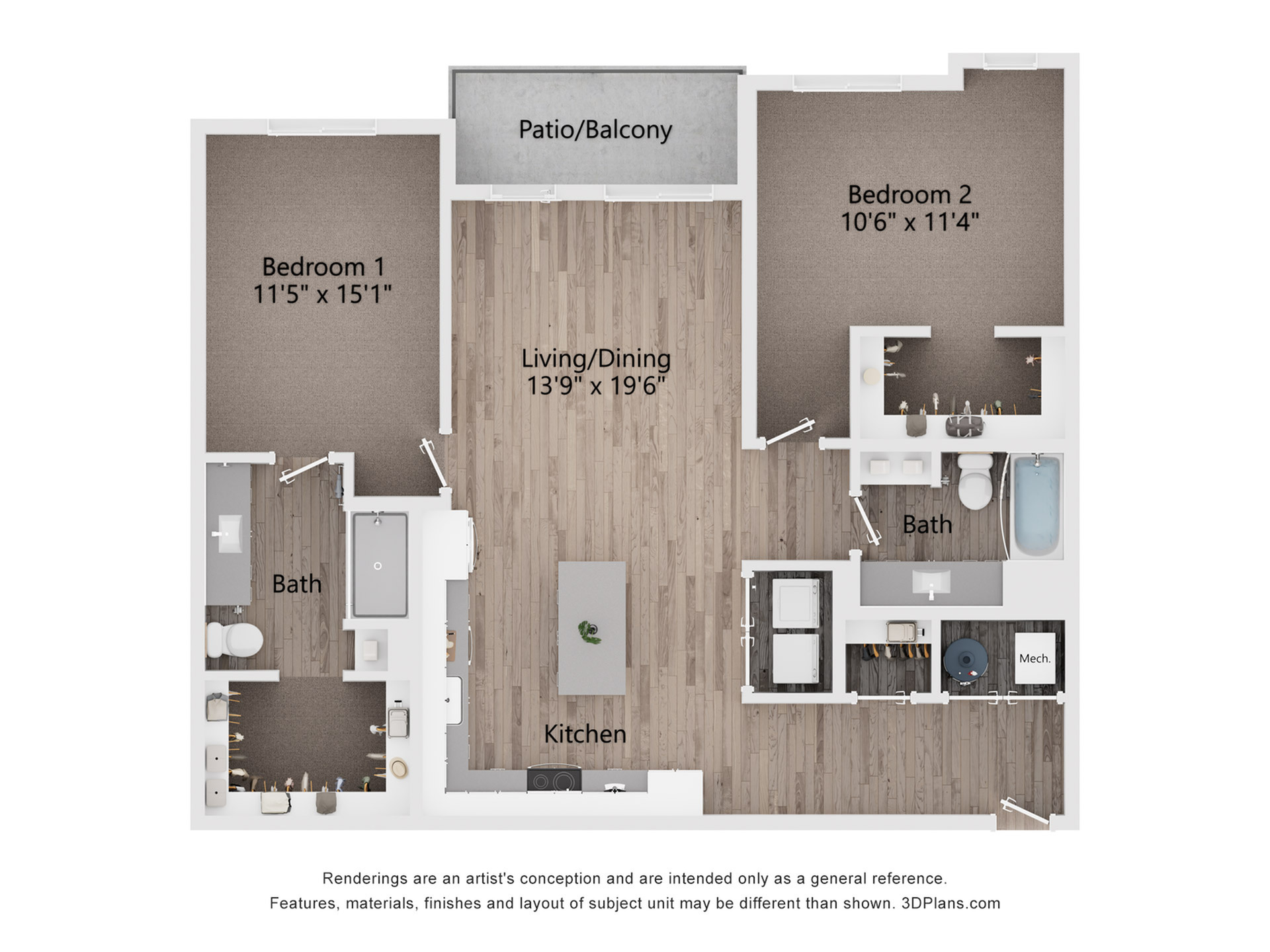 Includes Balcony or Patio