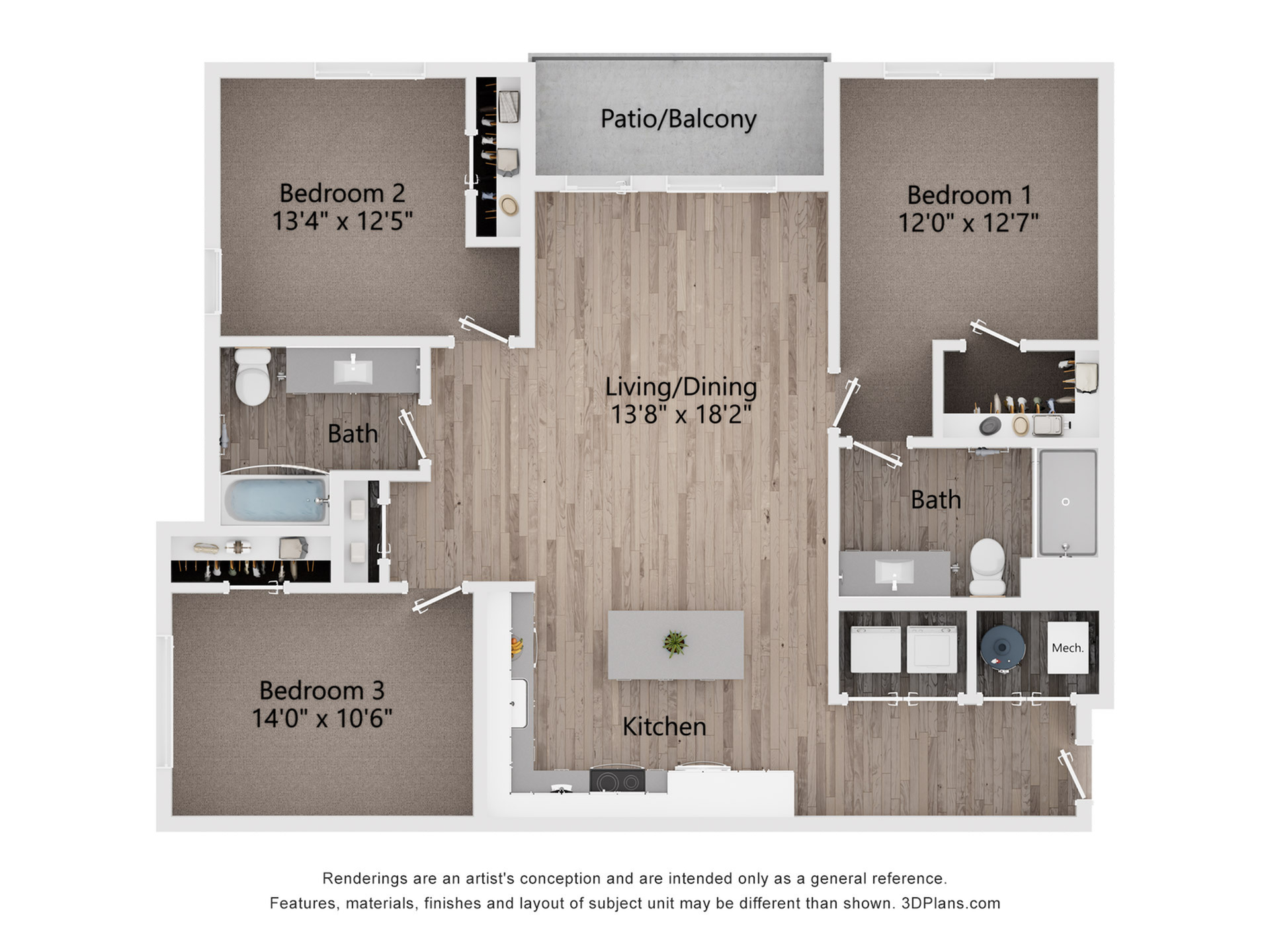Includes Balcony or Patio