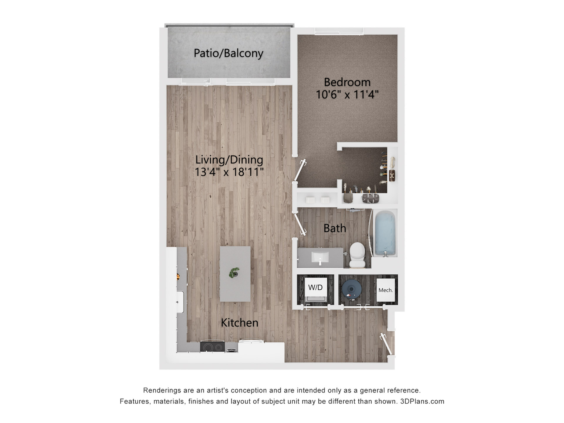 Includes Balcony or Patio