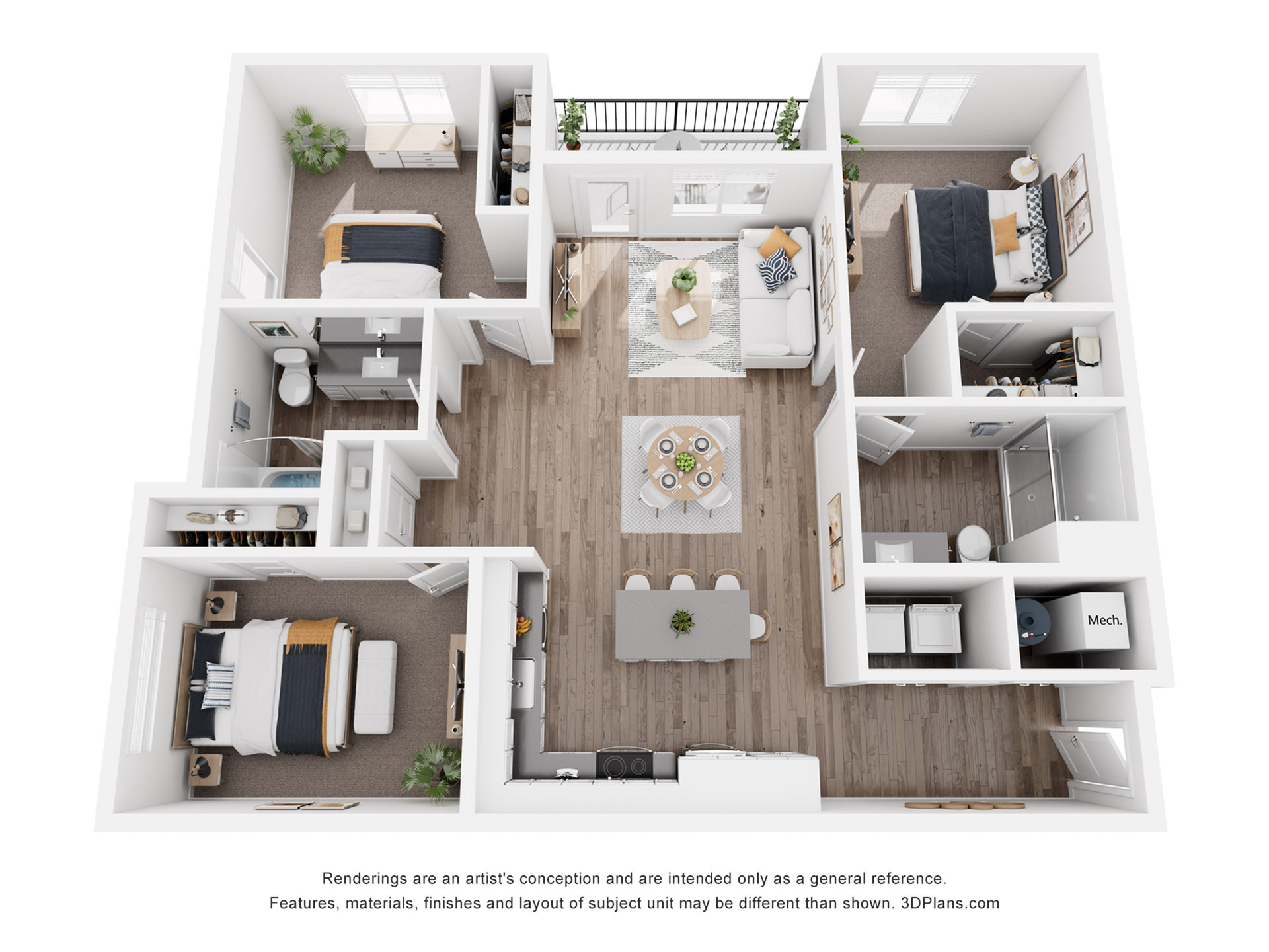Includes Balcony or Patio