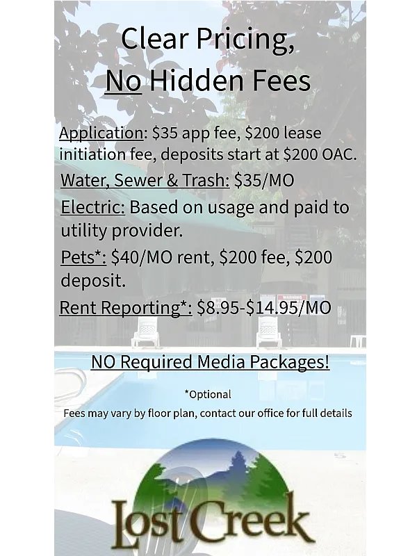 Transparent pricing
