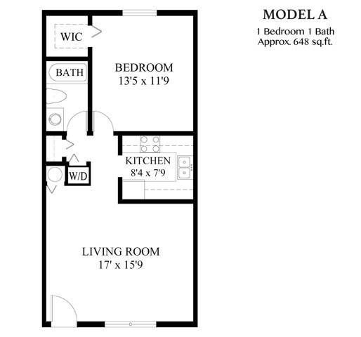 1 Bedroom, 1 Bath