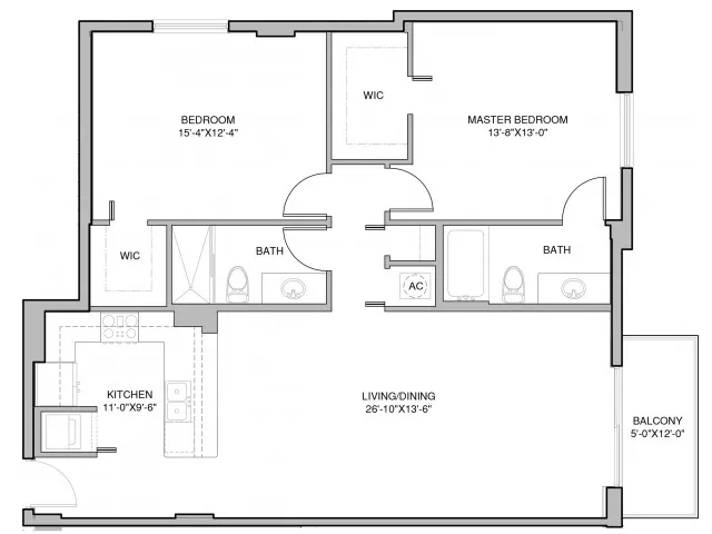 Building C - 2 Bedroom, 2 Bath