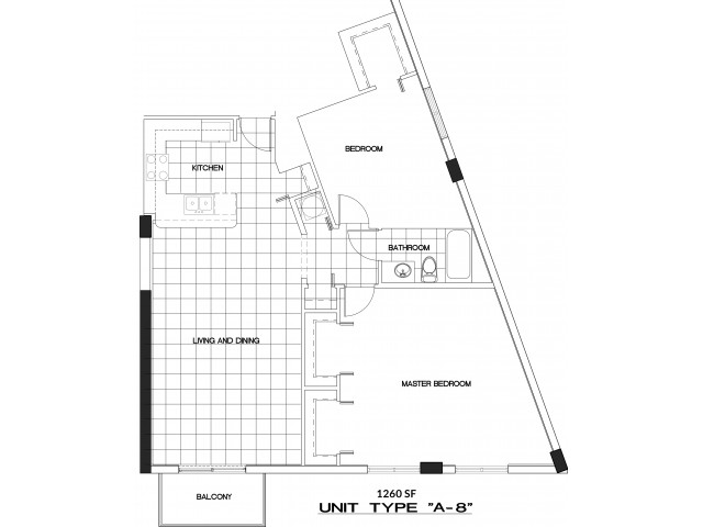2 Bedroom, 1 Bathroom