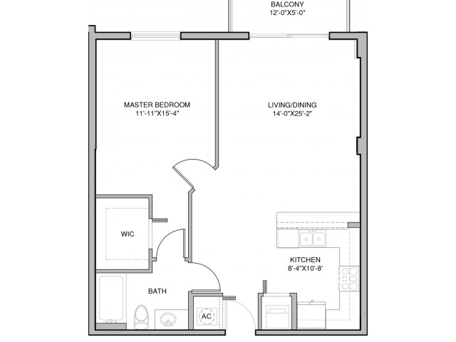 1 Bedroom, 1 Bath