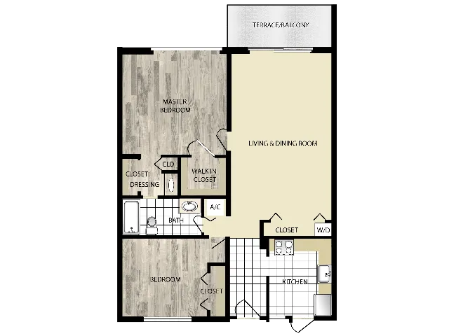 Lily | 2 bedrooms, 1 bath