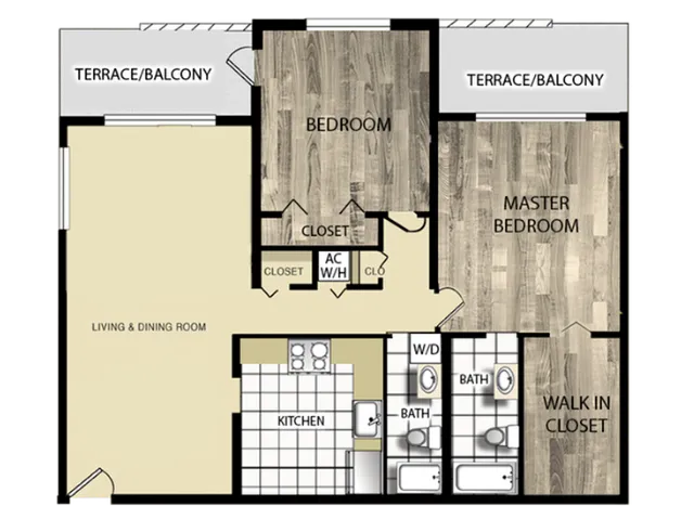 Gardenia | 2 bedrooms, 2 bath