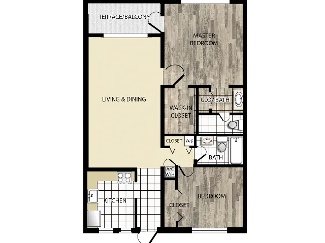 Phase 1 | Jacaranda | 2 bedrooms, 2 bath