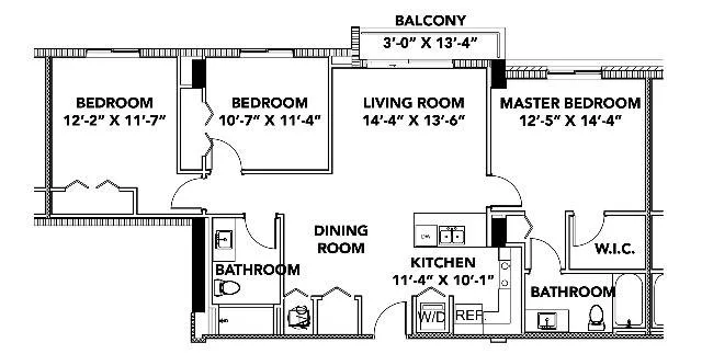 Model C | 3 Bedroom, 2 Bath