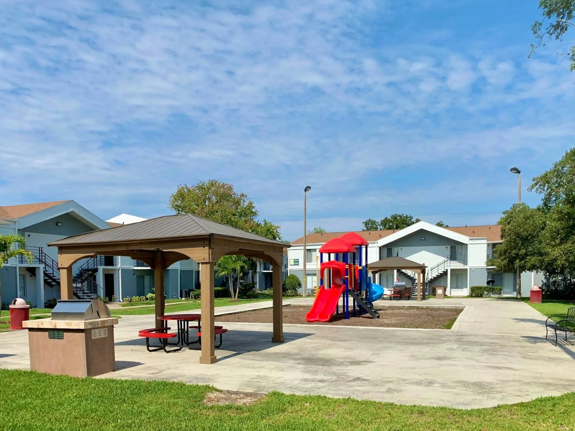 Picnic Pavilions with Charcoal BBQs