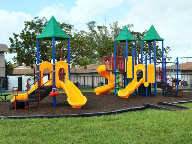Image of Brand New Fenced in Children's Playground for Pompano Palms Apartments