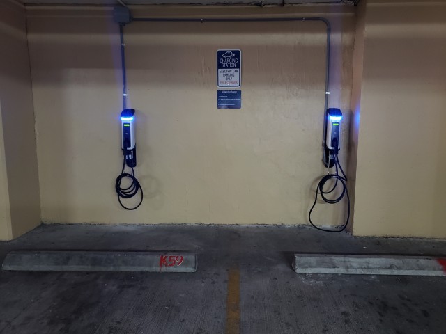 electric car charging station