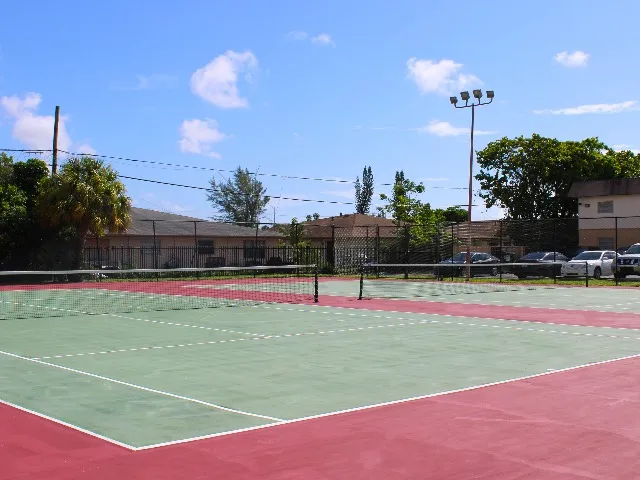 2 Lit Tennis Courts