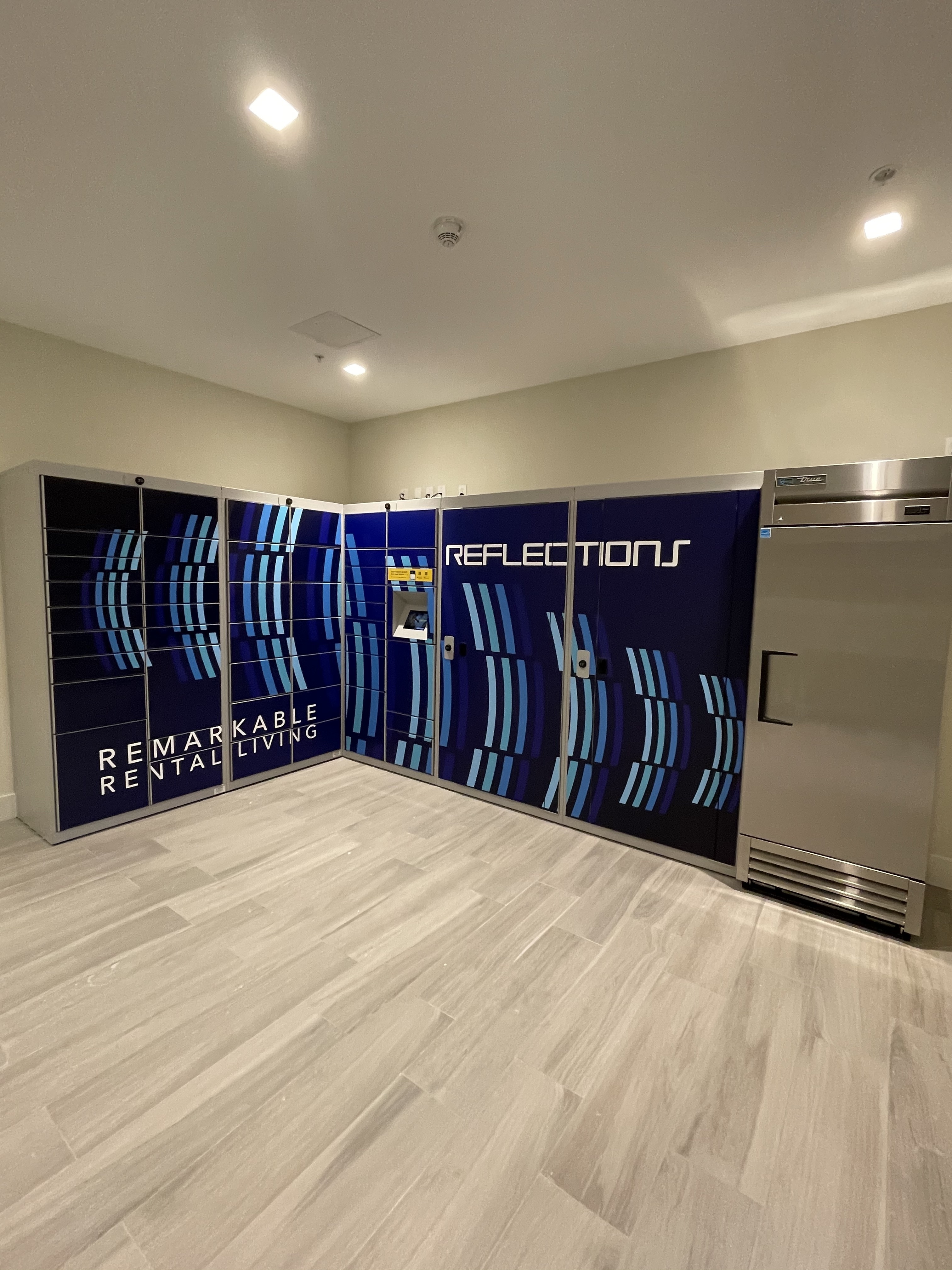 Luxer-One Package Room with Refrigeration Lockers