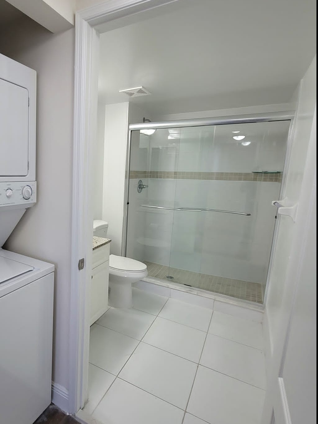Newly Remodeled Bathrooms With Glass Shower Enclosures*