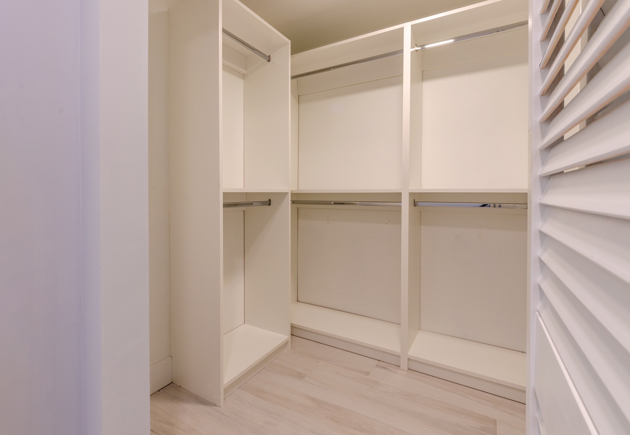 Spacious Closets with Custom Buildouts
