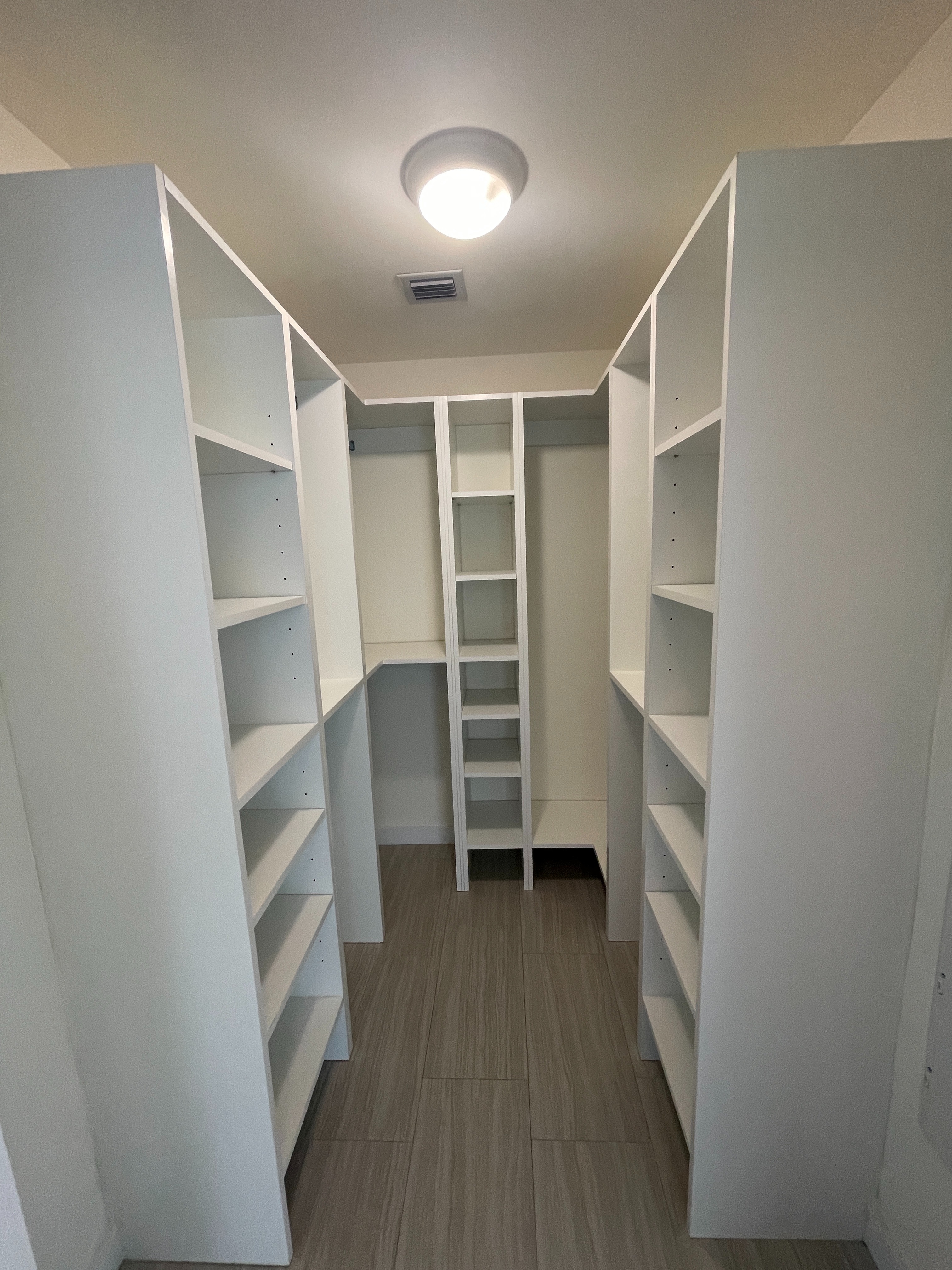 Spacious Walk-in Closets