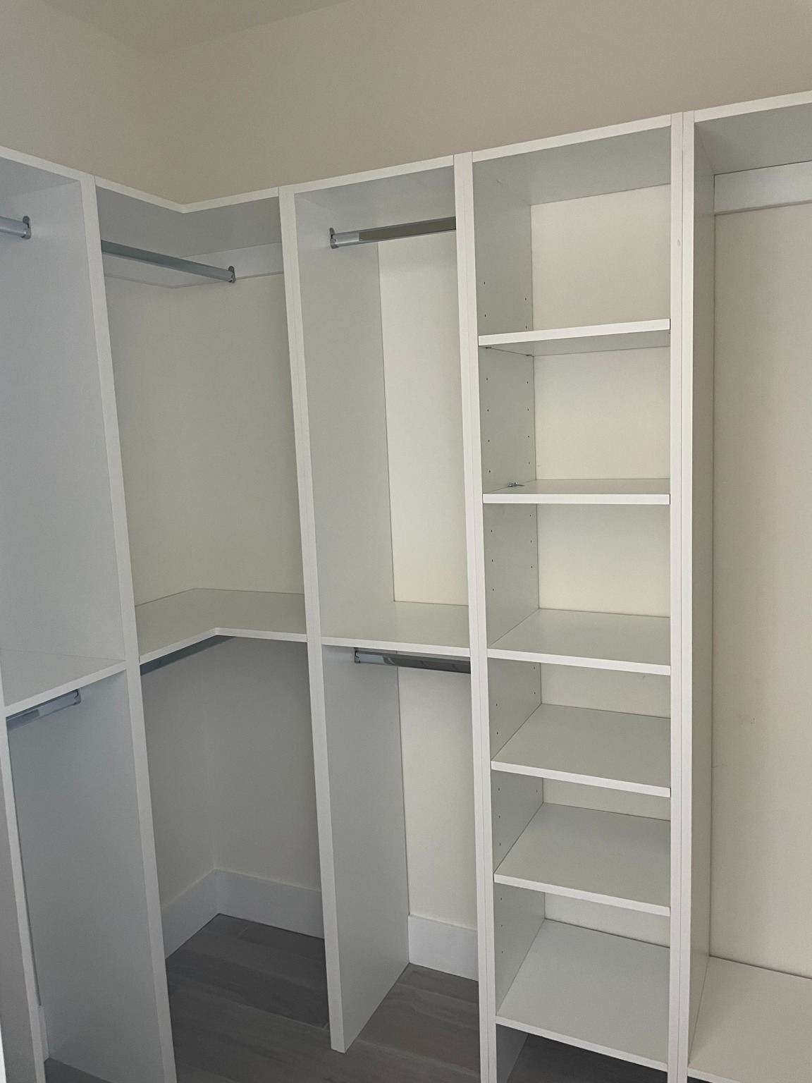 Custom Designed Dual Master Closets