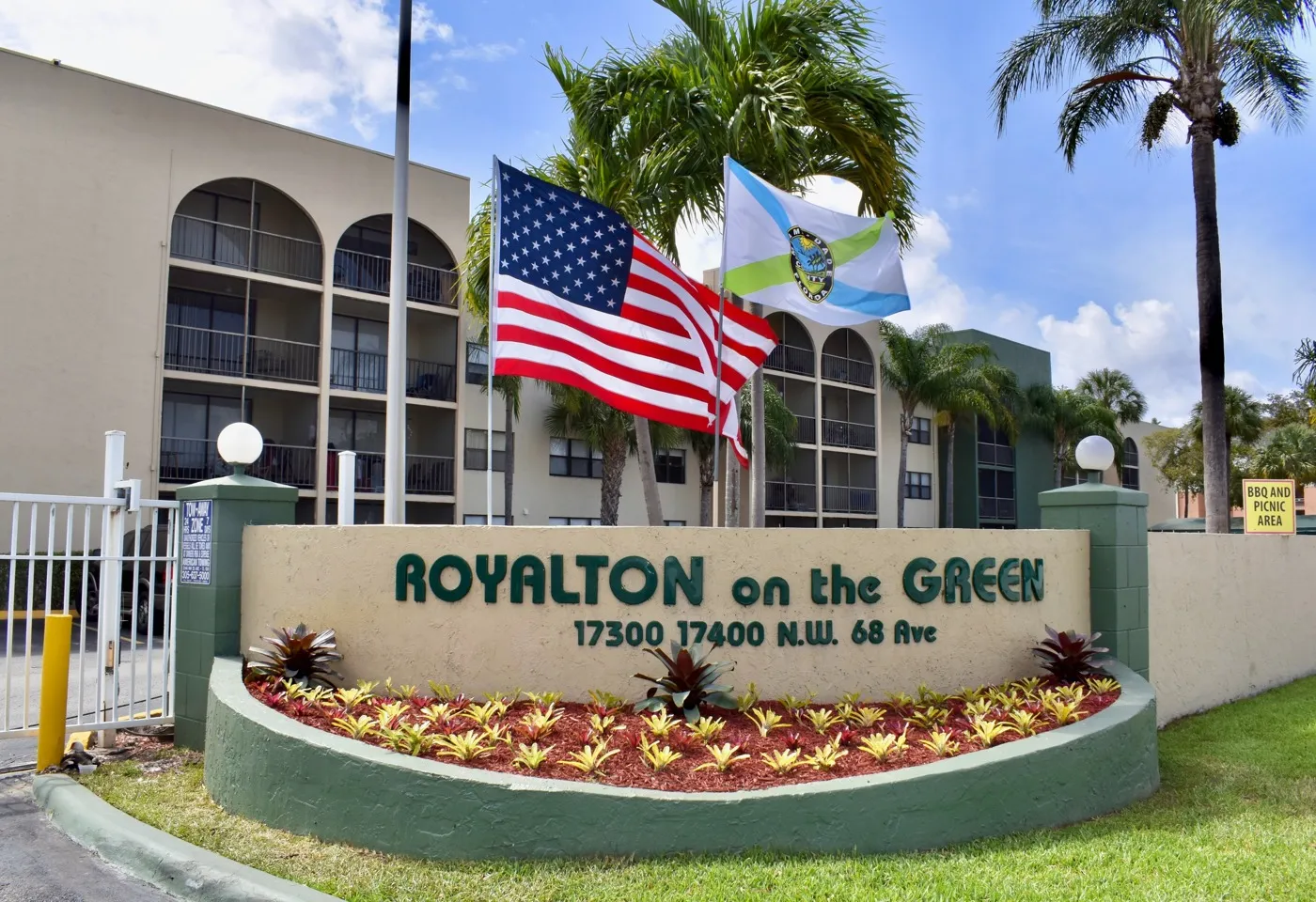 entrance sign