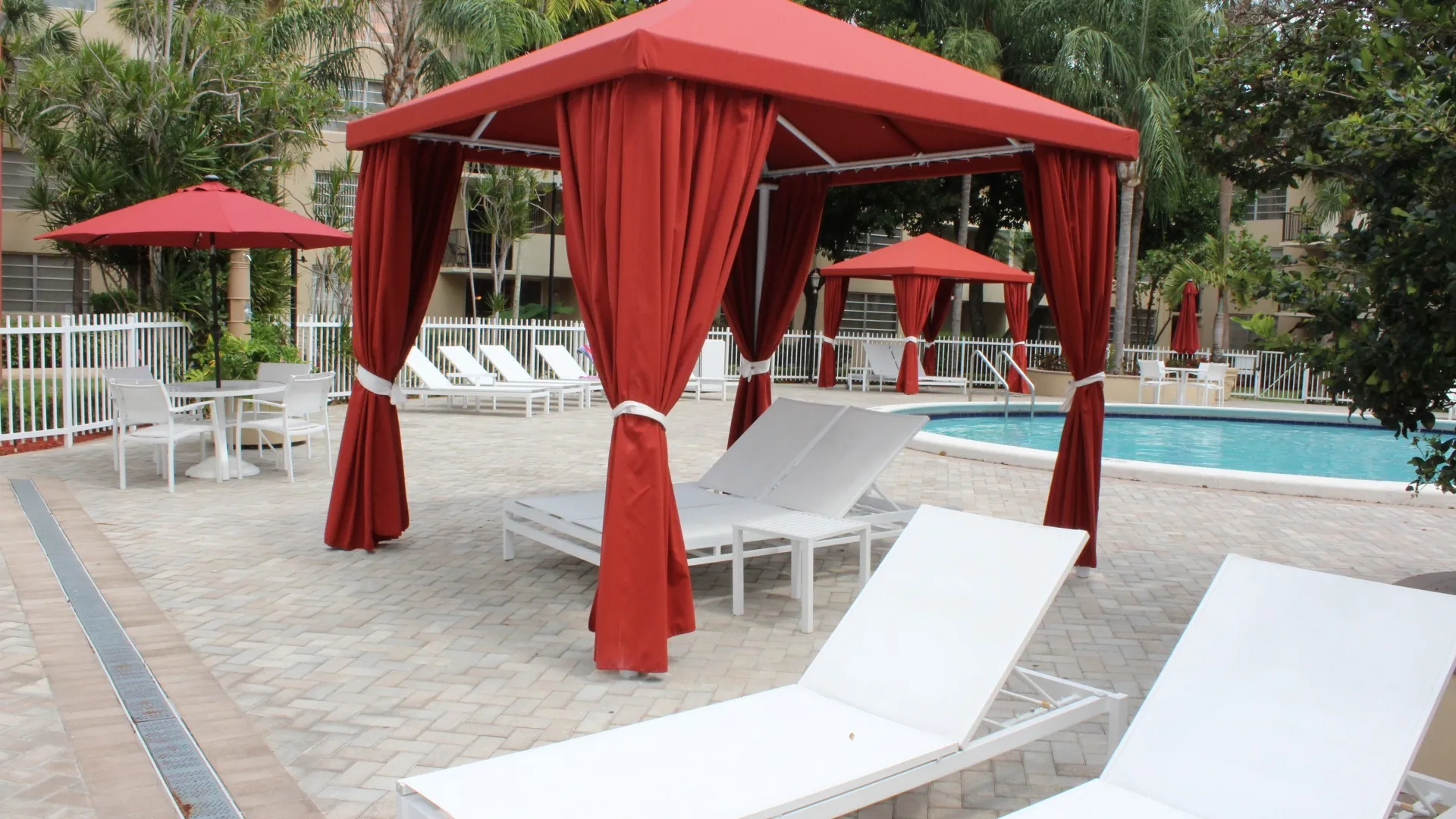 Cabanas by the Pool