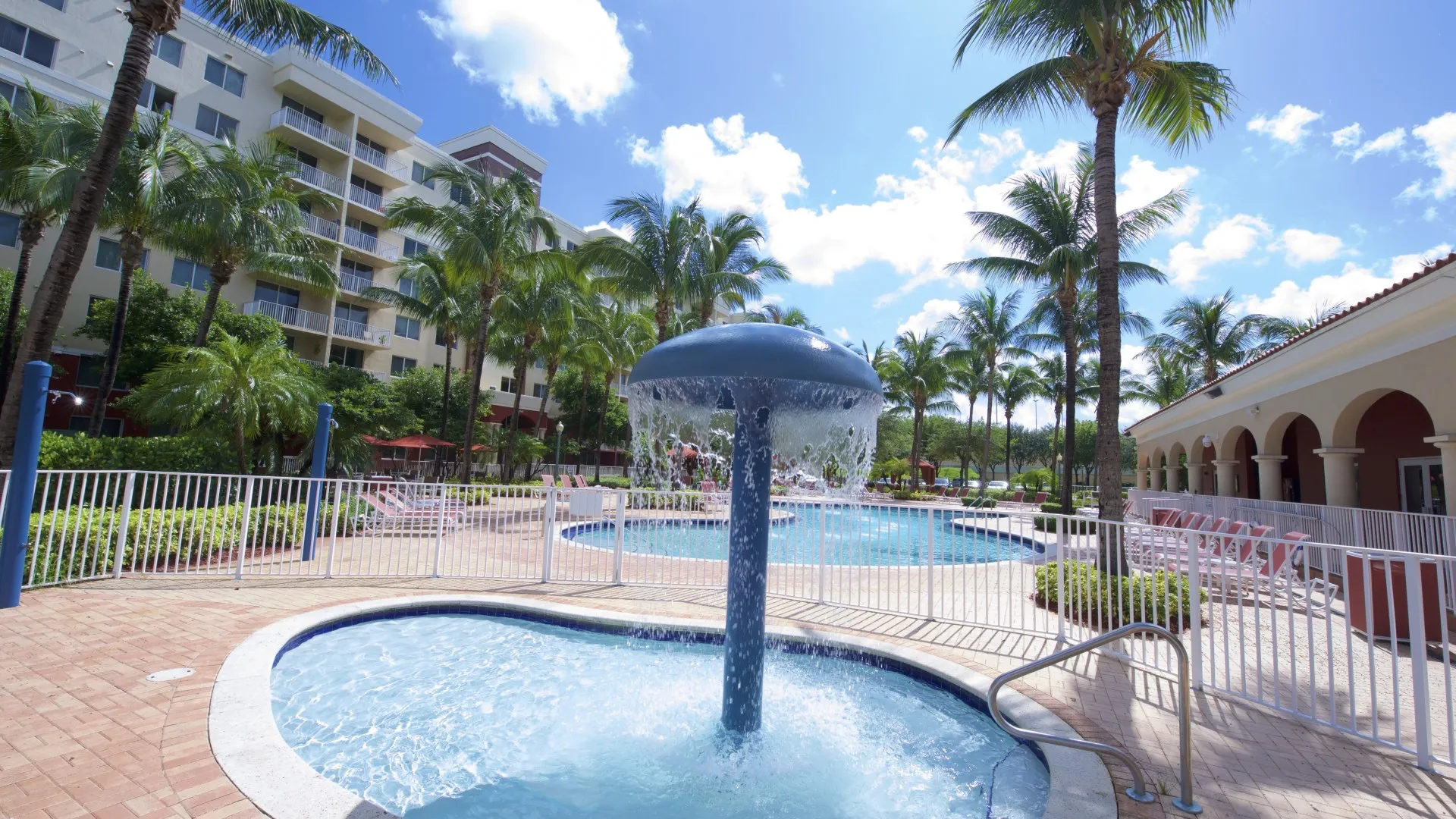 Pool Area with kiddie pool view