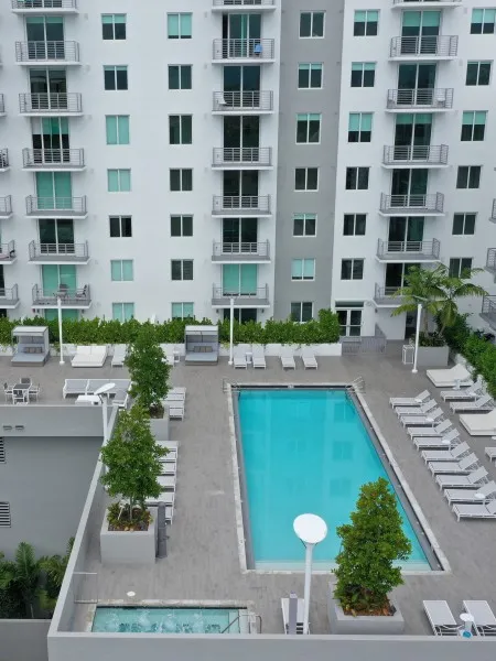 AERIAL POOL PHOTO AND DECK