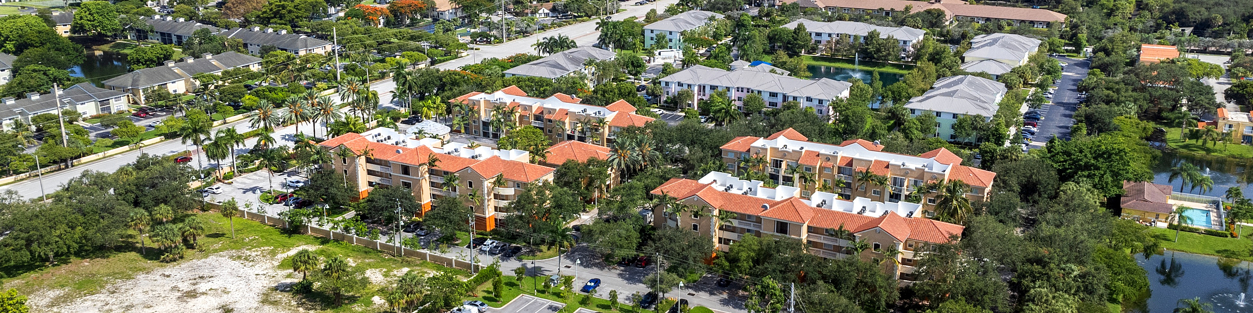 sunrise village, aerial view of property and entire neighborhood