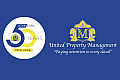 United Property Management celebrates 50 years of excellence, highlighting attention to detail with a sophisticated emblem against a blue backdrop.
