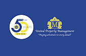Celebration logo for United Property Management's 50th anniversary, highlighting attention to detail.
