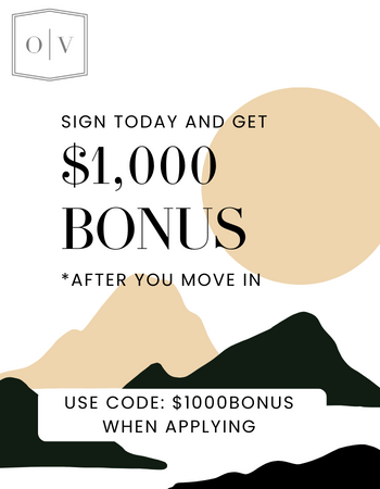 View our floorplans and schedule a tour or apply today.<br><br>Use the code: $1000BONUS when applying.<br><br>*Bonus is awarded 1 month after move-in. <br><br>*Some restrictions apply.