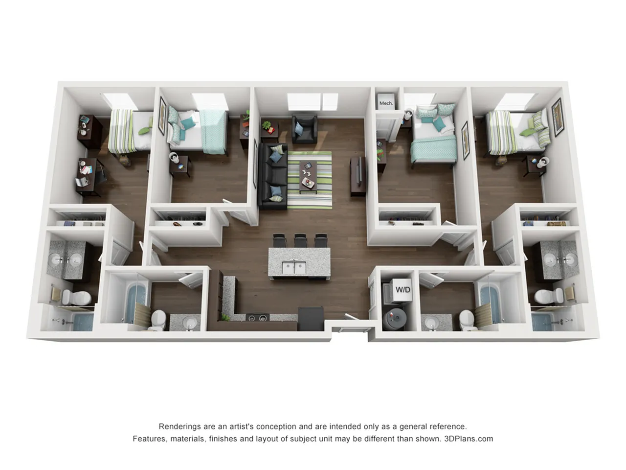 4 Bed / 4 Bath Furnished