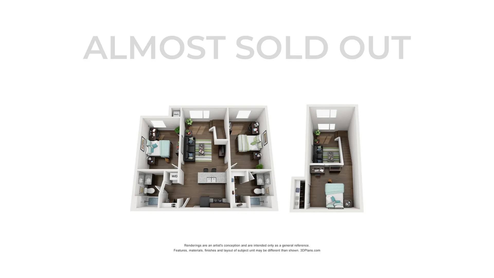 less than 5 units left