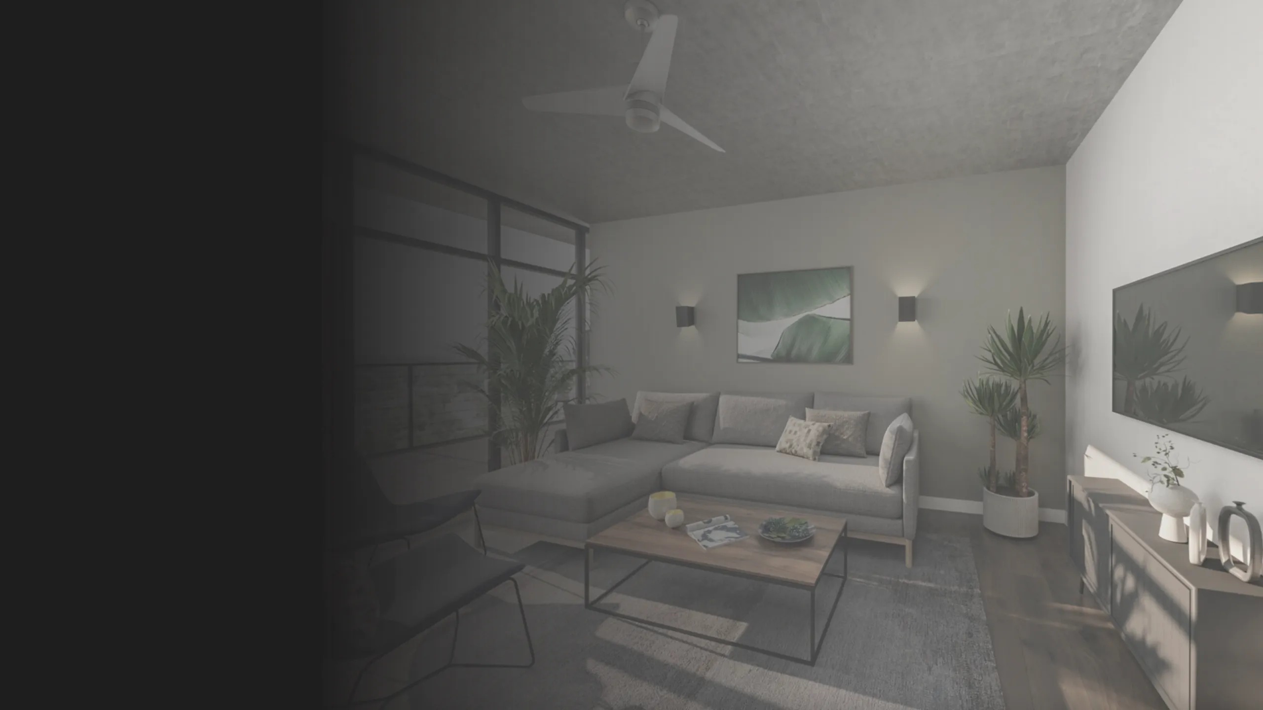 rendering of the 6nineteen unit common area