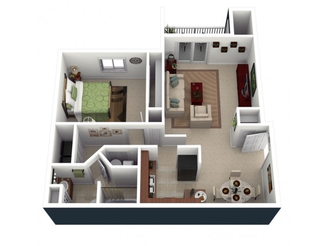 1 Bed 1 Bath