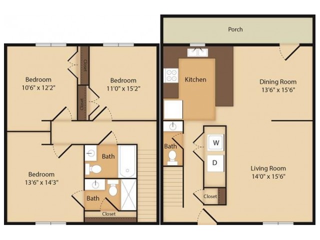 The Reed- 3 Bedroom