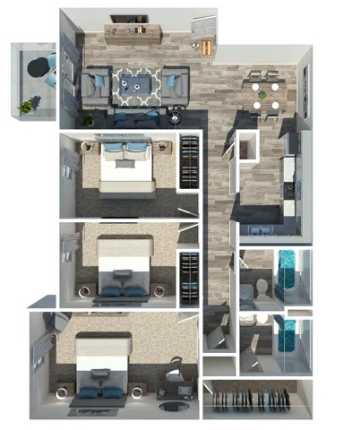 Three Bedroom