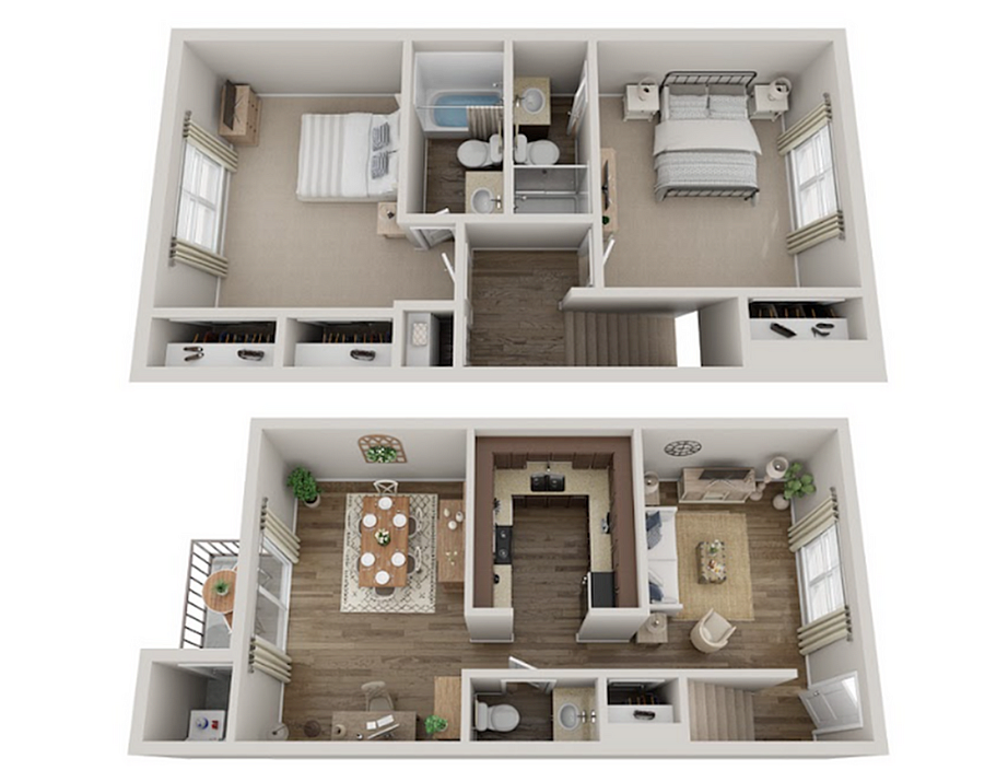 B2-Two Bedroom Townhome