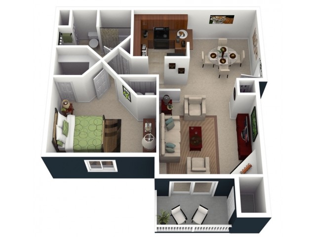 1 Bed 1 Bath