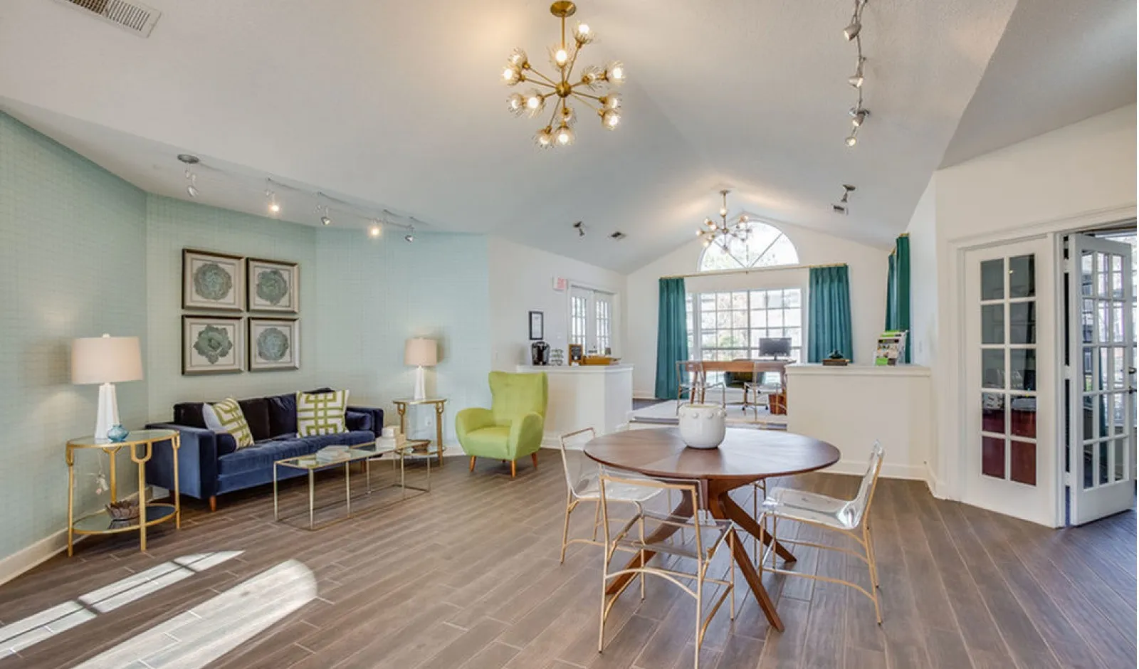 leasing office interior
