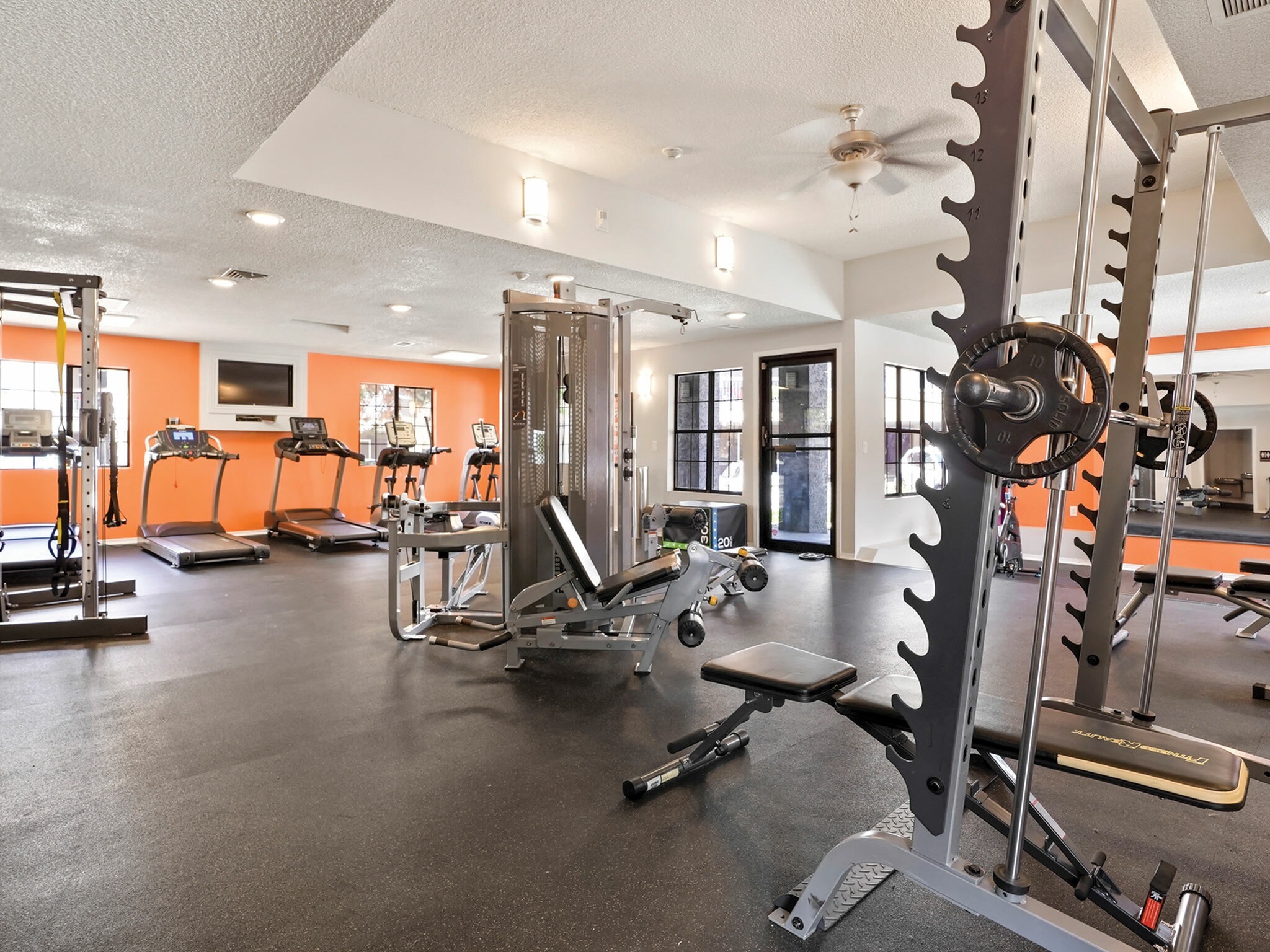 Fully Equipped Fitness Center at Aurora Community.