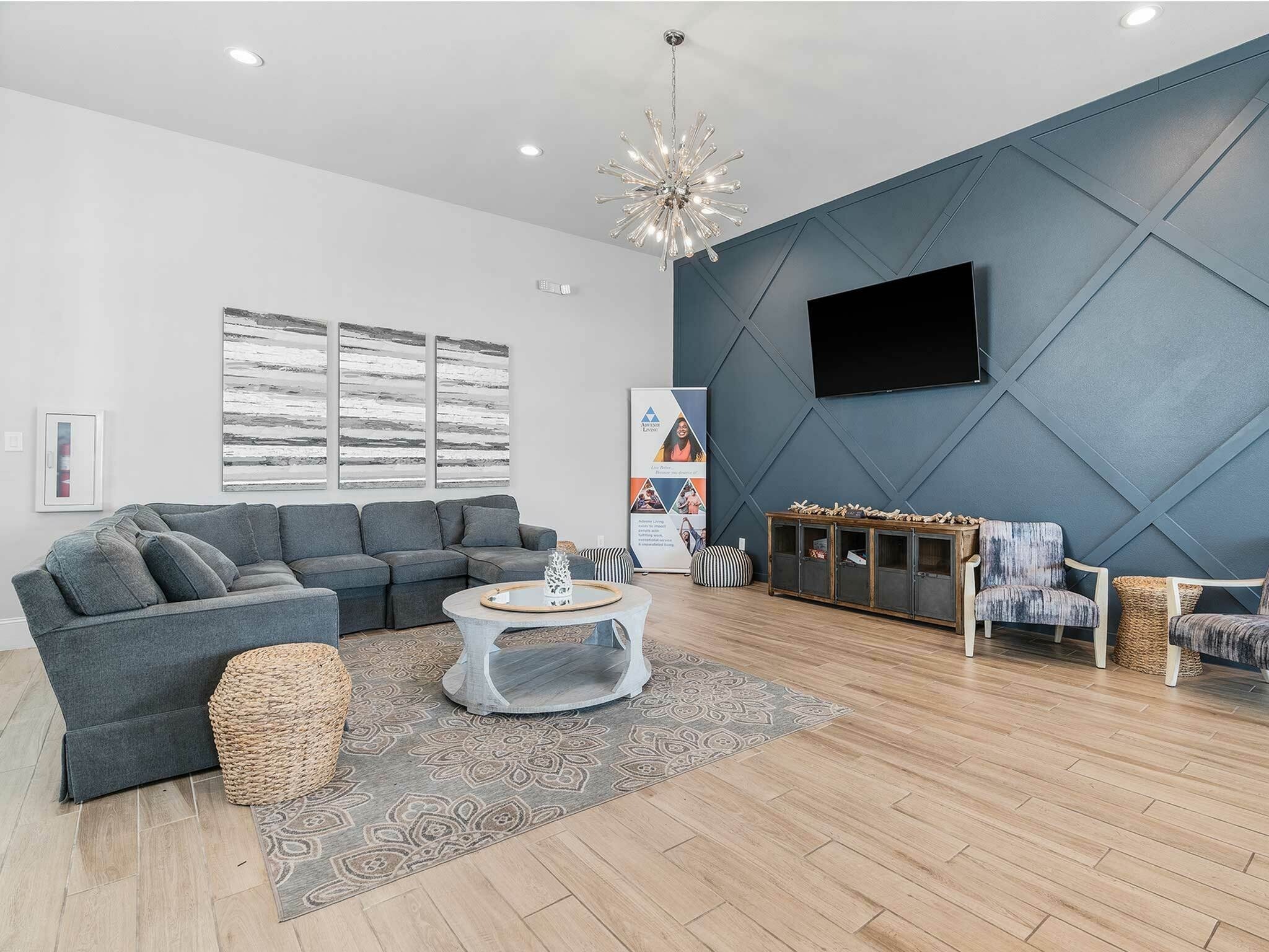 Clubhouse interior at LEO at West Fork